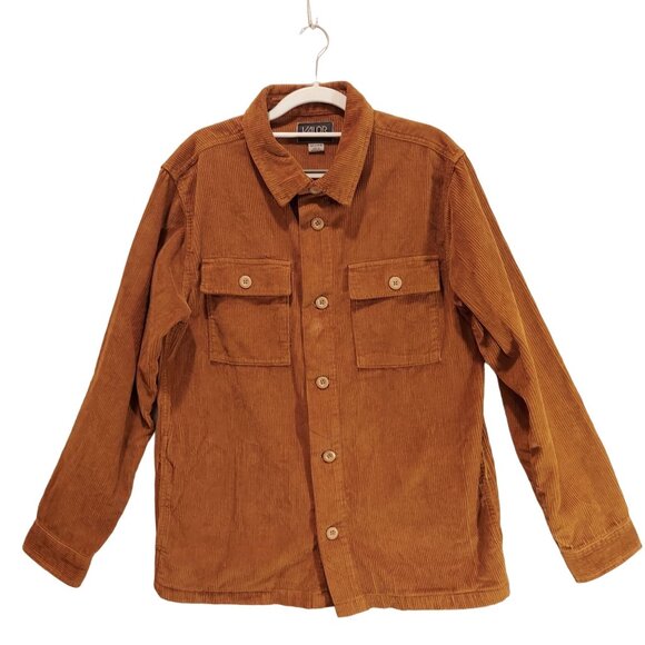 Valor collective Shacket mens M brown corduroy pockets grandpacore gorpcore Dad - Picture 1 of 16
